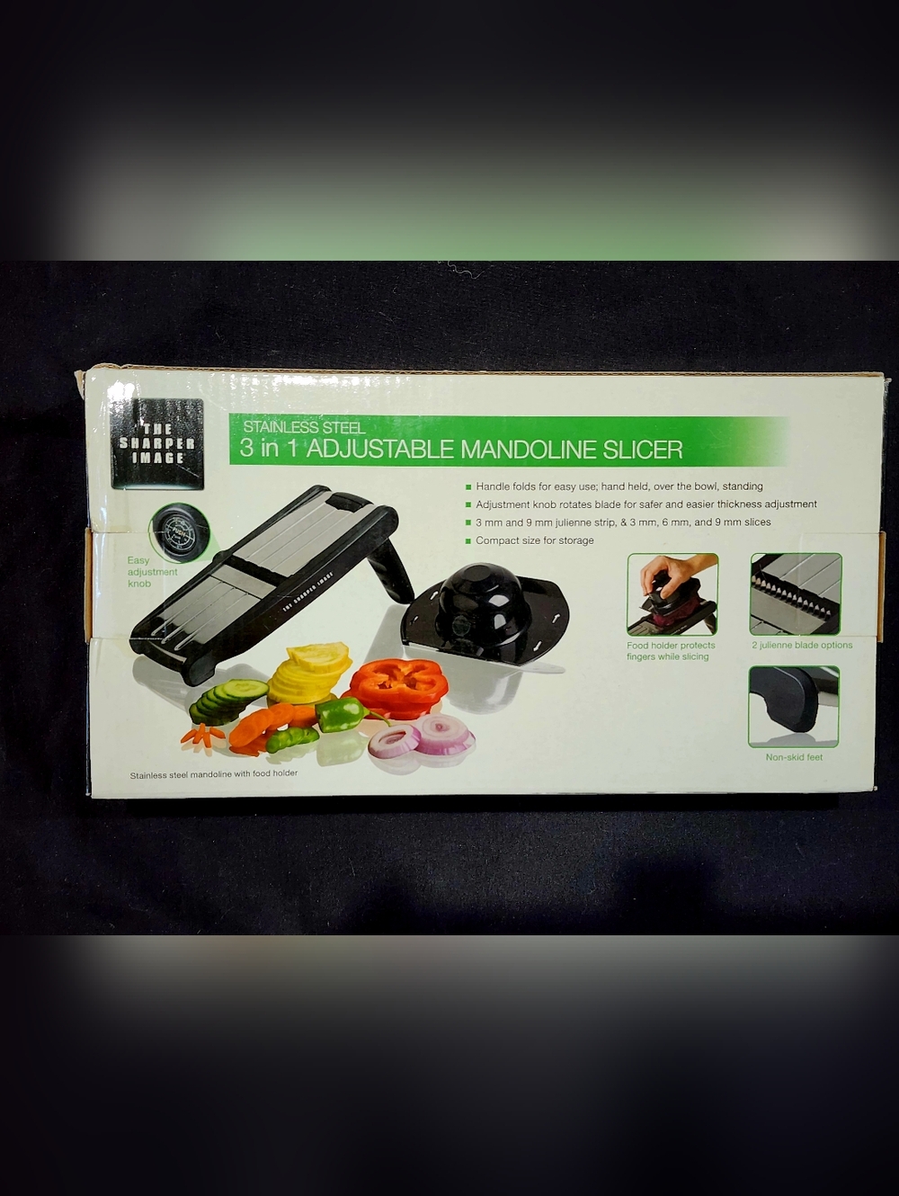 SHARPER IMAGE | 3-in-1 Adjustable Mandoline Slicer | NWoT